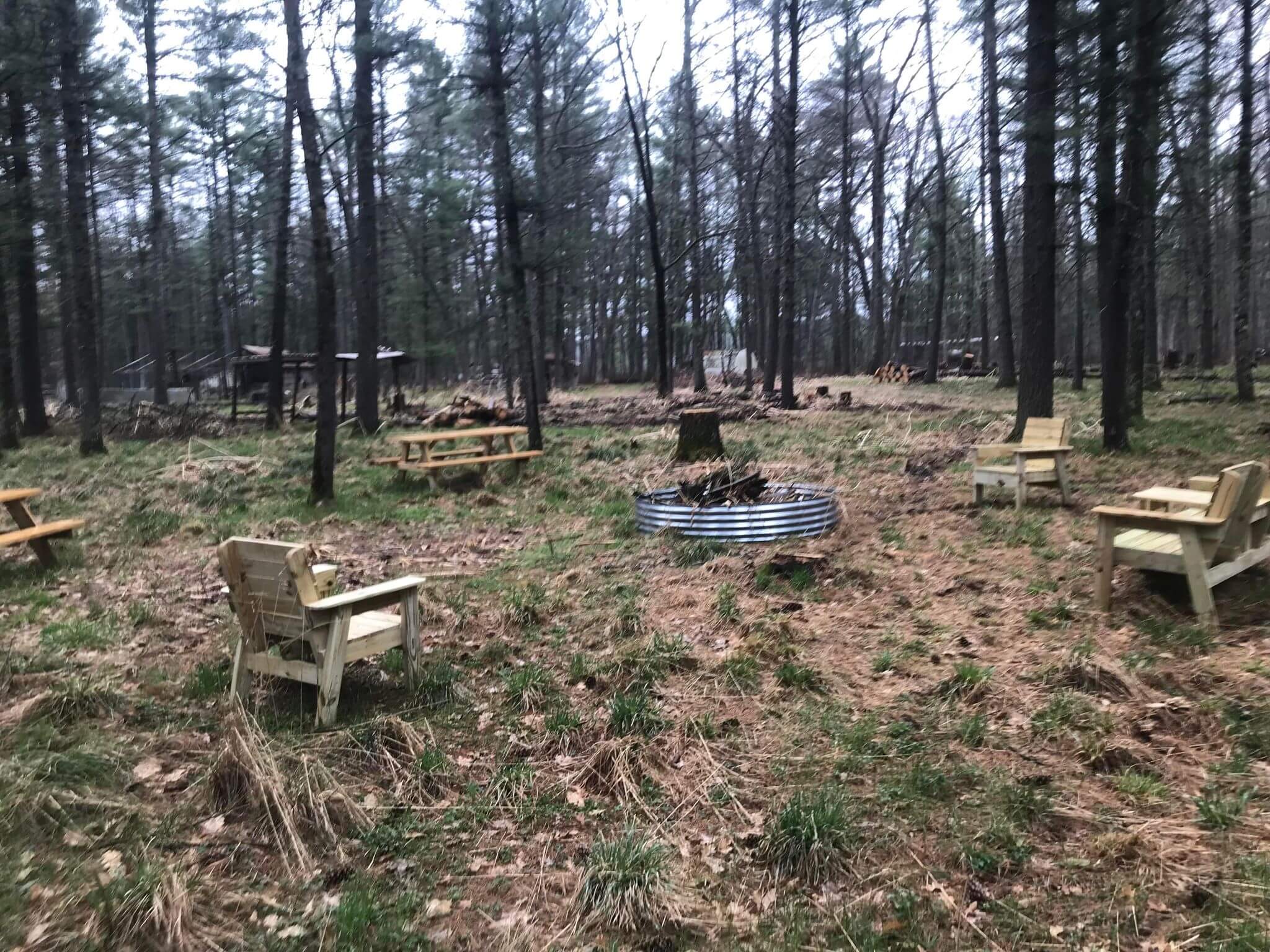 A rustic camp site