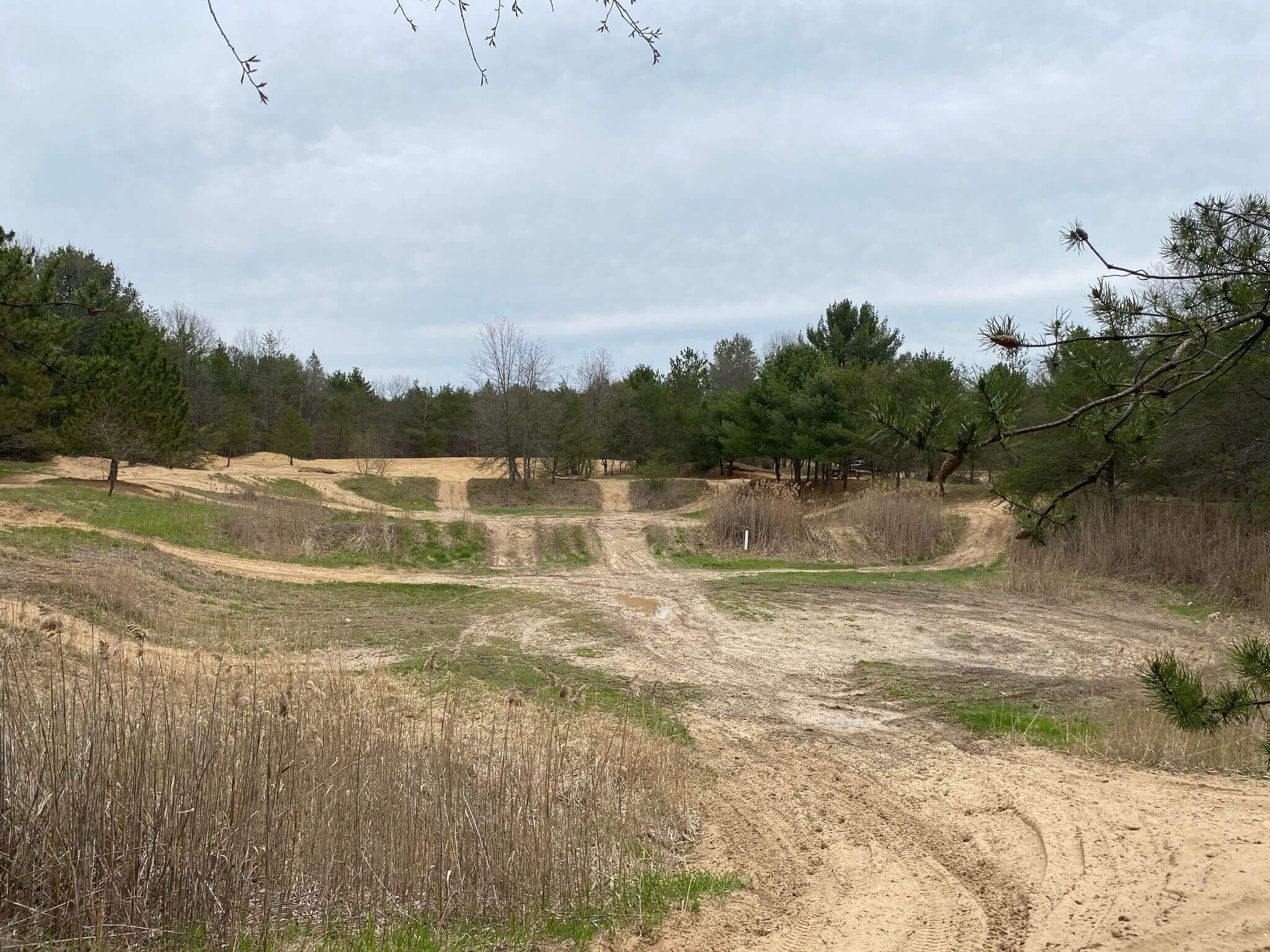 Long shot view of ORV trail proving ground
